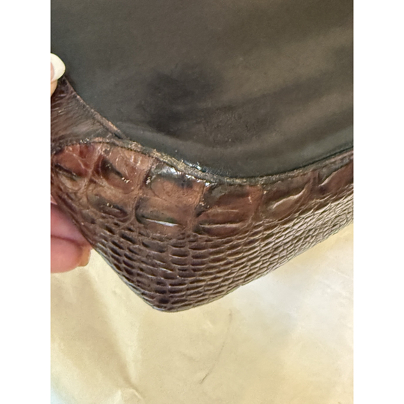 Brahmin Isabelle Black Tuscan Italian Leather Purse Crossbody - Picture 15 of 15